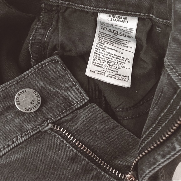 Old Navy Rockstar Mid Rise Jeans Black Size 0 - Picture 6 of 8